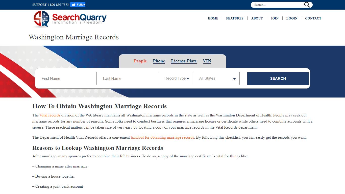 Free Washington Marriage Records Lookup | Enter a Name to Begin